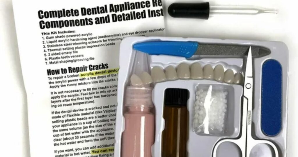 Components of a Denture Repair Kit